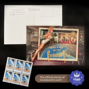Cockatoo Inn Postcard and Stamp set